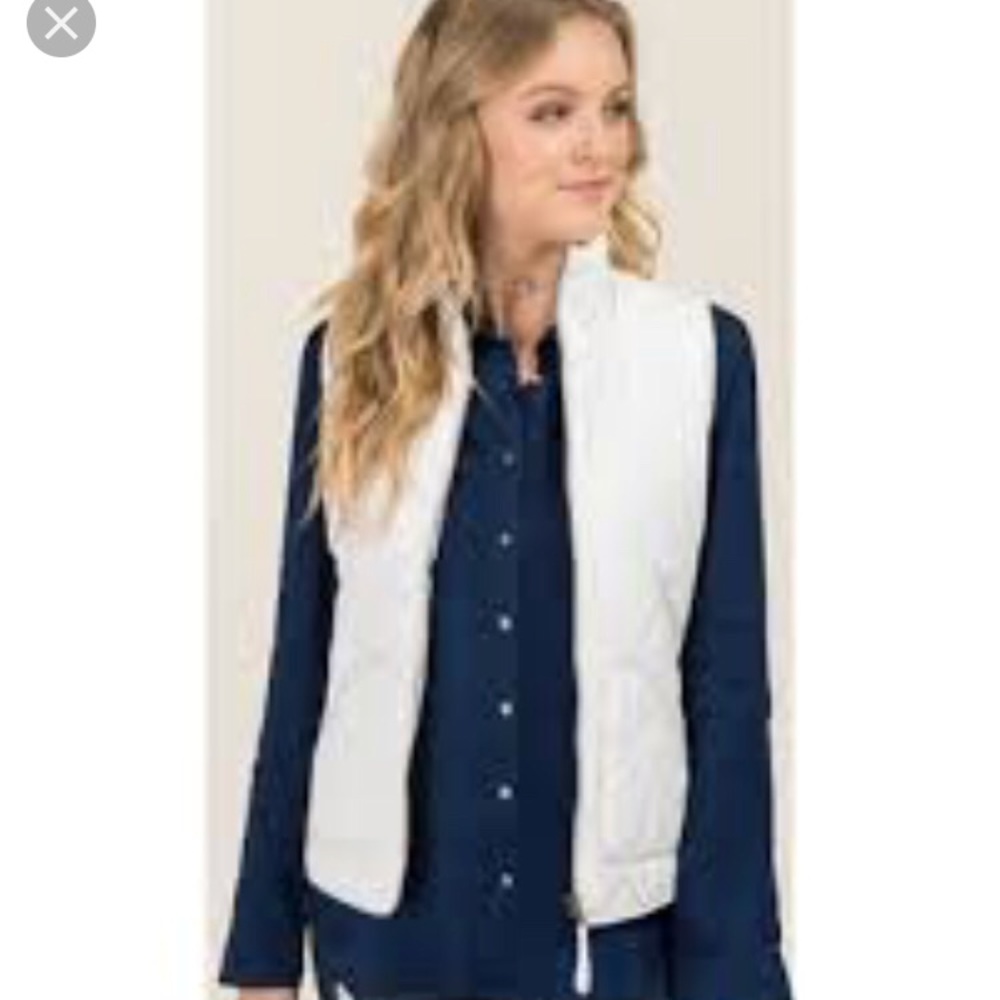 Ivory puffer vest
